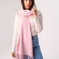 Orla Luxe Tassel Scarf In Pink