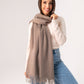 Orla Luxe Tassel Scarf In Taupe