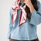 Orla Paisley Print Neck Scarf In Bordeaux Mix