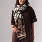 Orla Printed Wide Scarf In Leopard