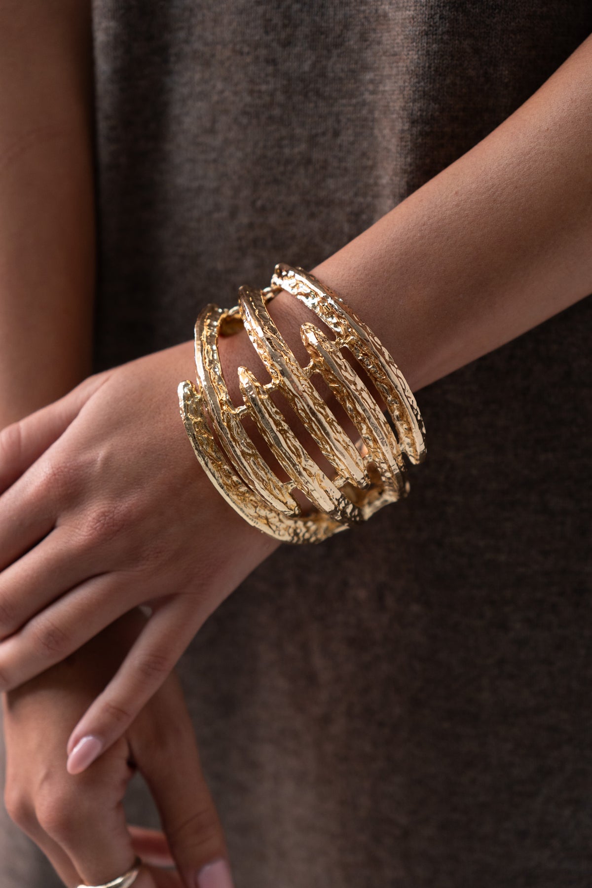 Orla Stacked Bangle In Gold