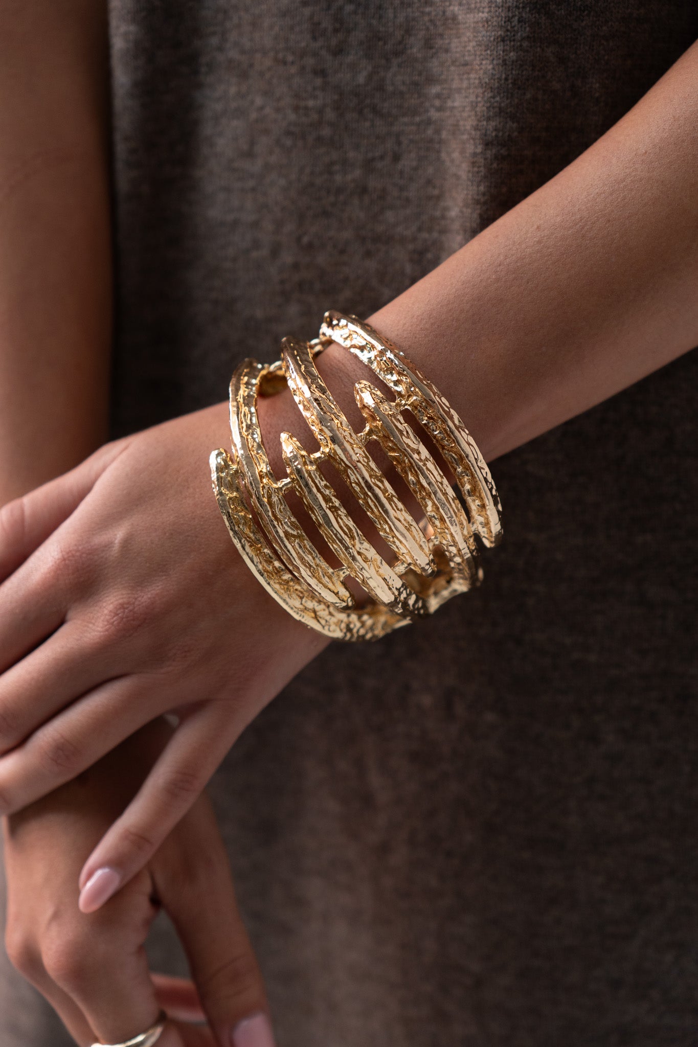 Orla Stacked Bangle In Gold