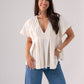 Paige Batwing Sleeve Top In Neutral