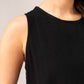 Paige Asymmetric Hem Top In Black