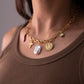 Polly Charm Necklace In Gold