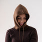 Polly Knit Hood In Brown