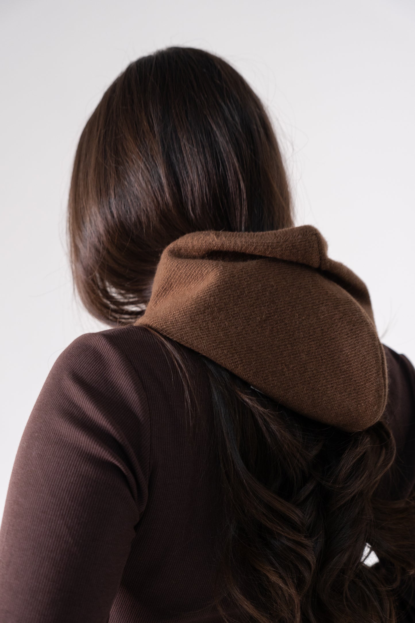 Polly Knit Hood In Brown