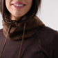 Polly Knit Hood In Brown