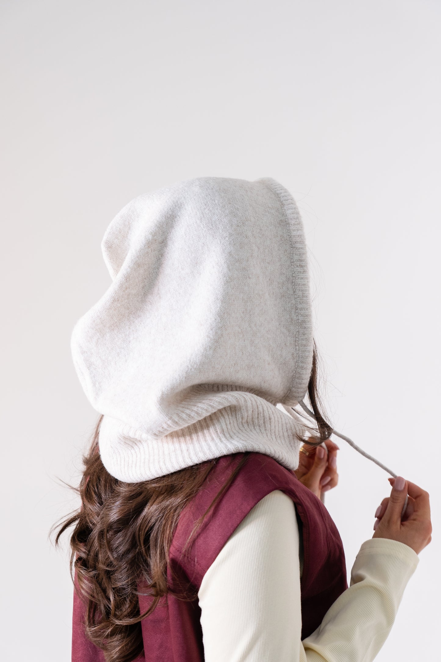Polly Knit Hood In Neutral