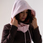 Polly Knit Hood In Rose Pink