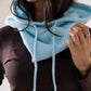 Polly Knit Hood In Sky Blue