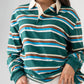 Polly Rugby Top In Green Mix