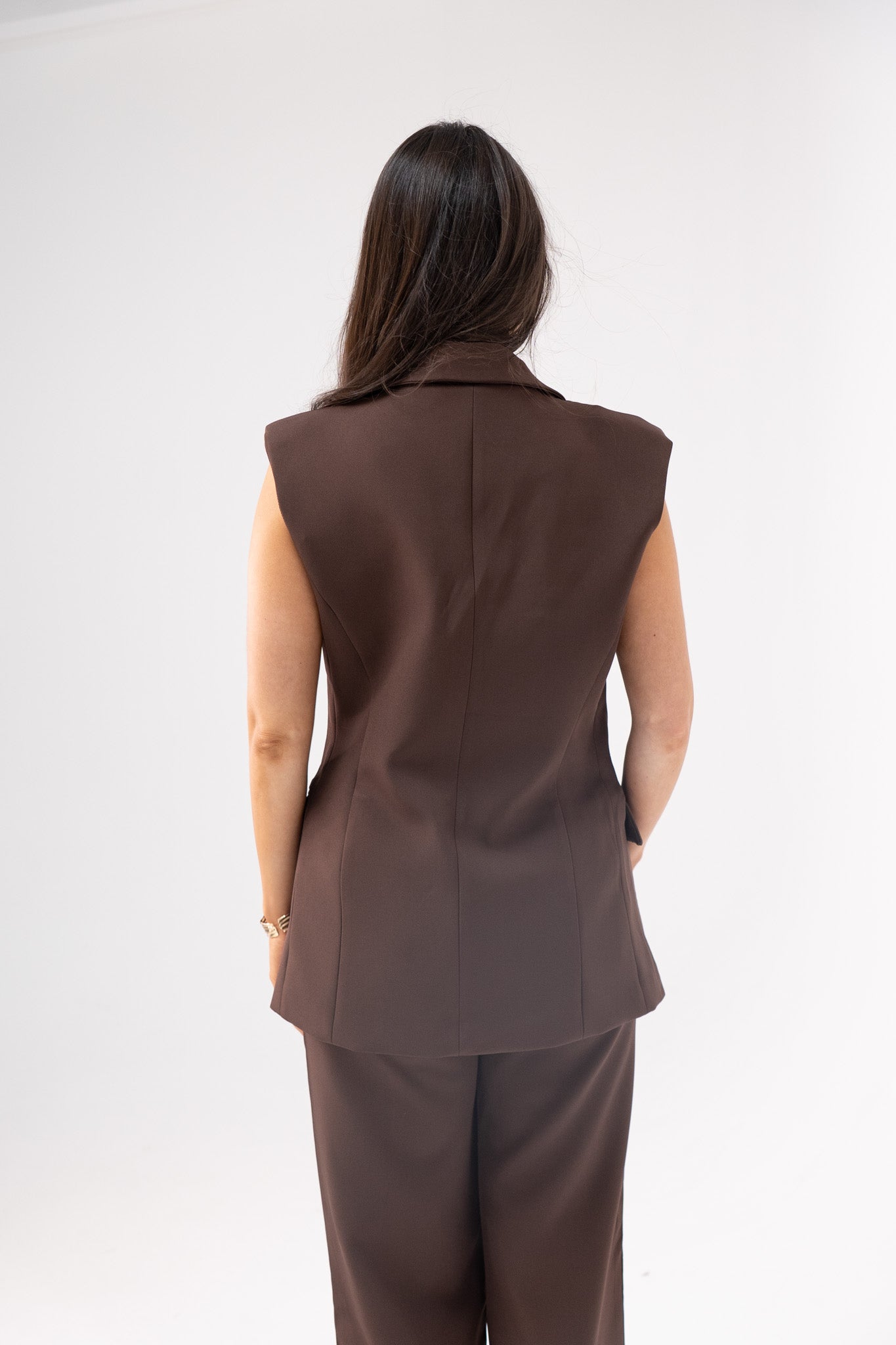Polly Waistcoat In Chocolate