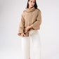 Polly Wrap Front Jacket In Camel