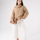 Polly Wrap Front Jacket In Camel