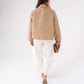 Polly Wrap Front Jacket In Camel