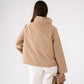 Polly Wrap Front Jacket In Camel