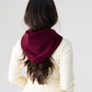 Polly Knit Hood In Burgundy