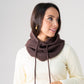 Polly Knit Hood In Chocolate