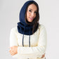 Polly Knit Hood In Navy