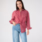 Love Laura Stripe Shirt In Red
