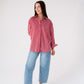 Love Laura Stripe Shirt In Red