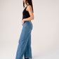 Love Laura Carrot Barrell Jeans In Mid Wash