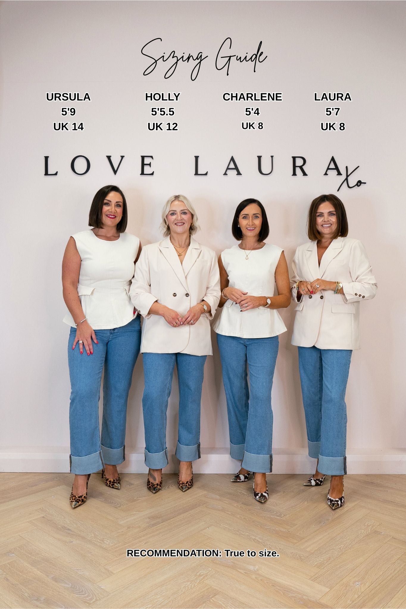 Love Laura Turn Up Jeans In Black