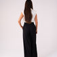 Love Laura High Waist Wide Leg Trousers In Black