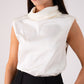 Love Laura Cowl Neck Top In Cream