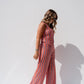 Elsa Stripe Trousers In Orange Mix