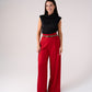 Love Laura High Waist Wide Leg Trousers In Red