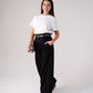 Love Laura High Waist Wide Leg Trousers In Black
