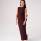 Love Laura Statement Bow Dress In Mulberry