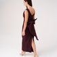 Love Laura Statement Bow Dress In Mulberry