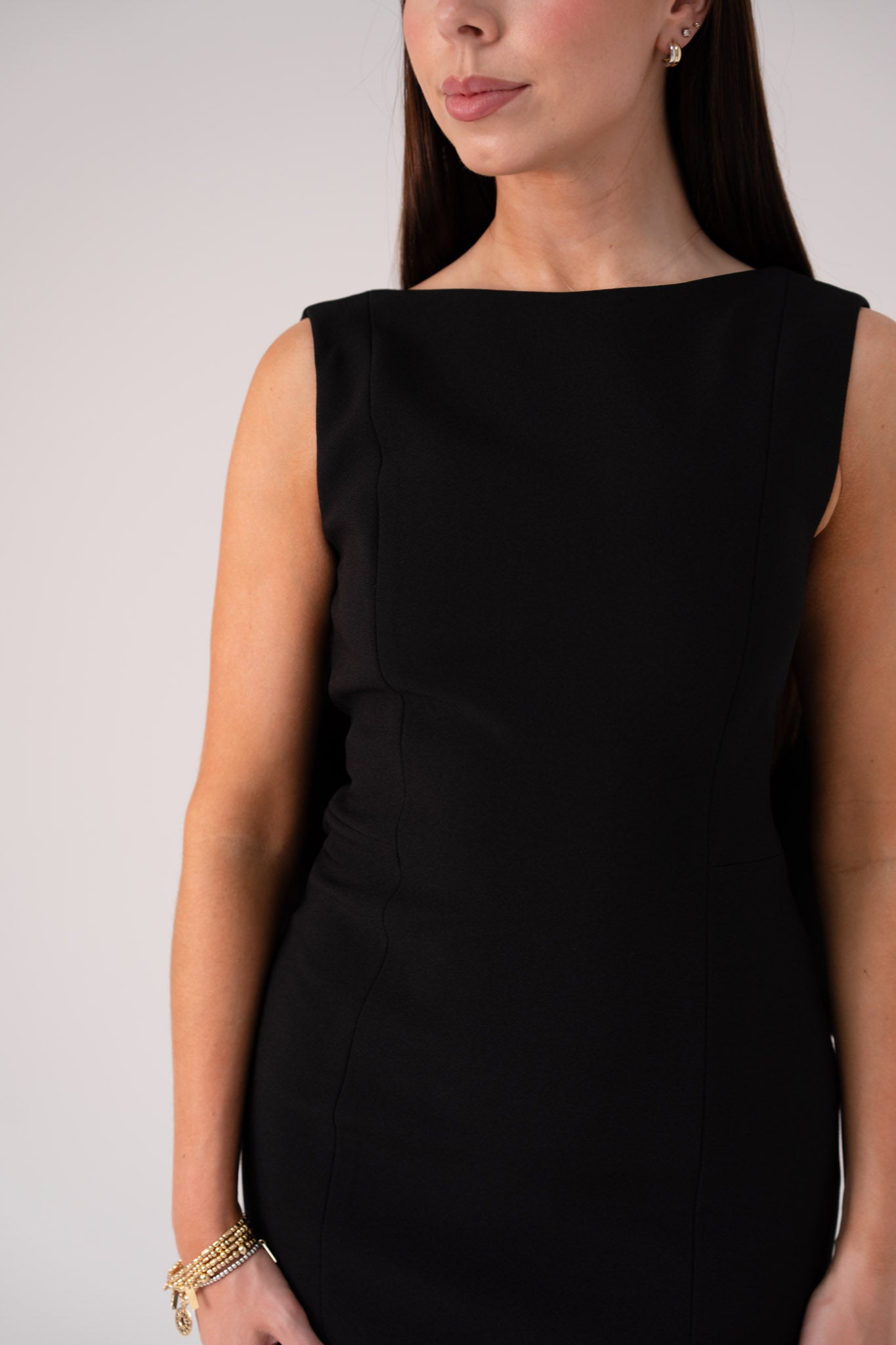 Love Laura Statement Bow Dress In Black