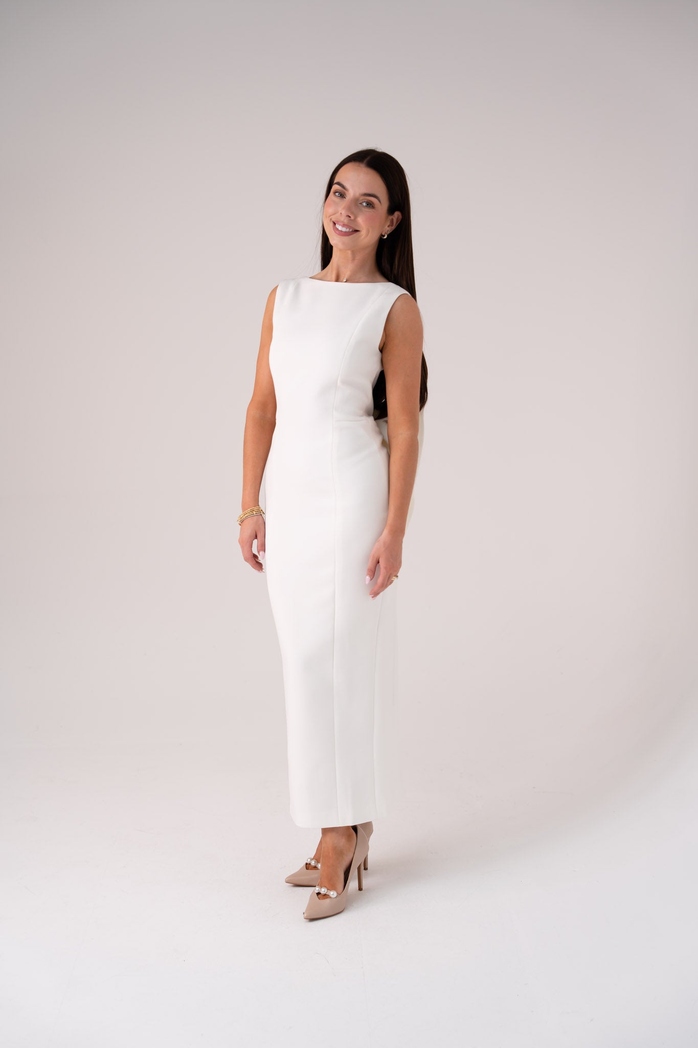 Love Laura Statement Bow Dress In White