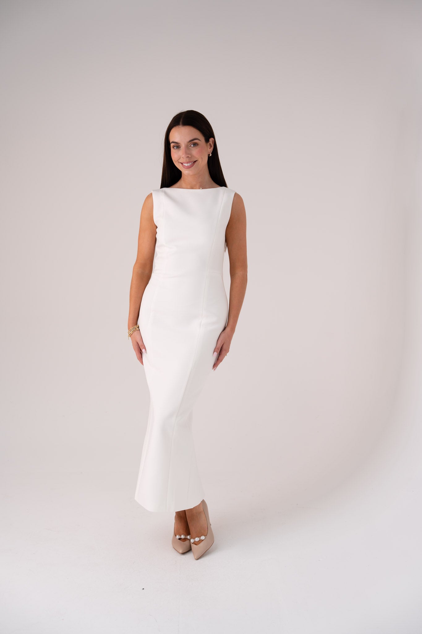 Love Laura Statement Bow Dress In White