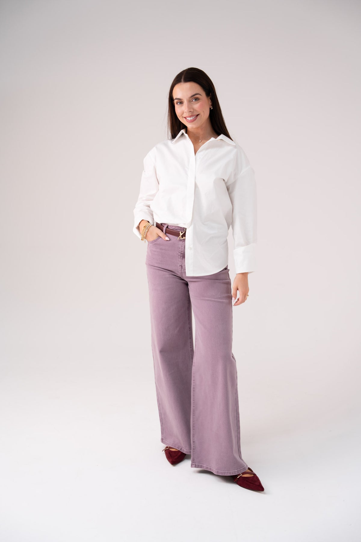 Love Laura Everyday Jeans In Lavender