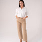 Love Laura Carrot Barrell Jeans In Beige