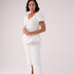 Love Laura Polka Dot Skirt In White