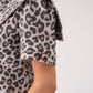 Love Laura Statement Collar Top In Leopard Print