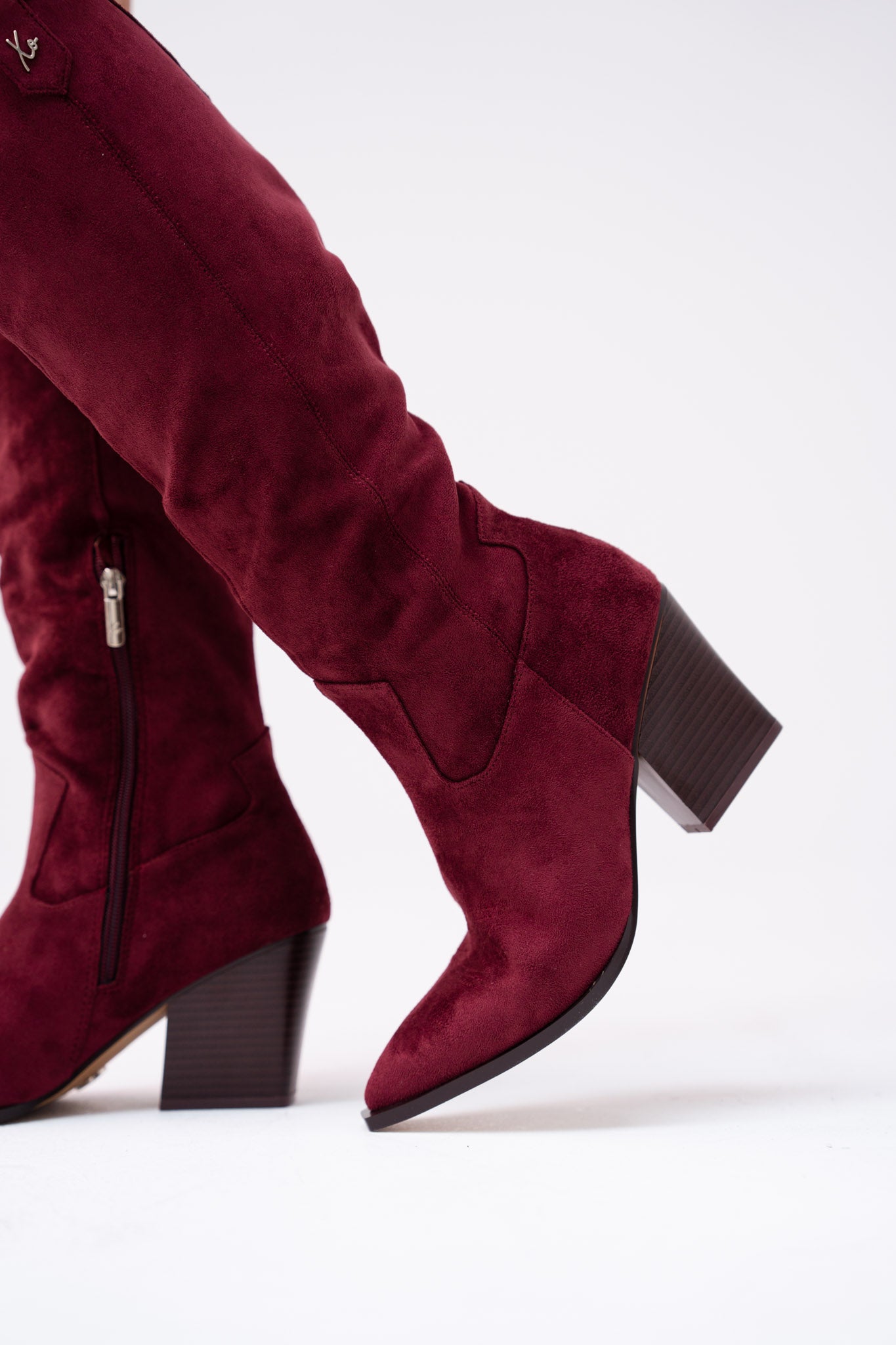Love Laura Western Boot In Burgundy