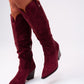Love Laura Western Boot In Burgundy