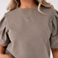 Kiera Short Sleeve Sweatshirt In Khaki
