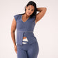 Love Laura Cream Trim Leisure Top In Navy