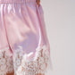 Elsa Lace Trim Shorts In Pink