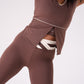 Love Laura Cream Trim Leisure Top In Chocolate