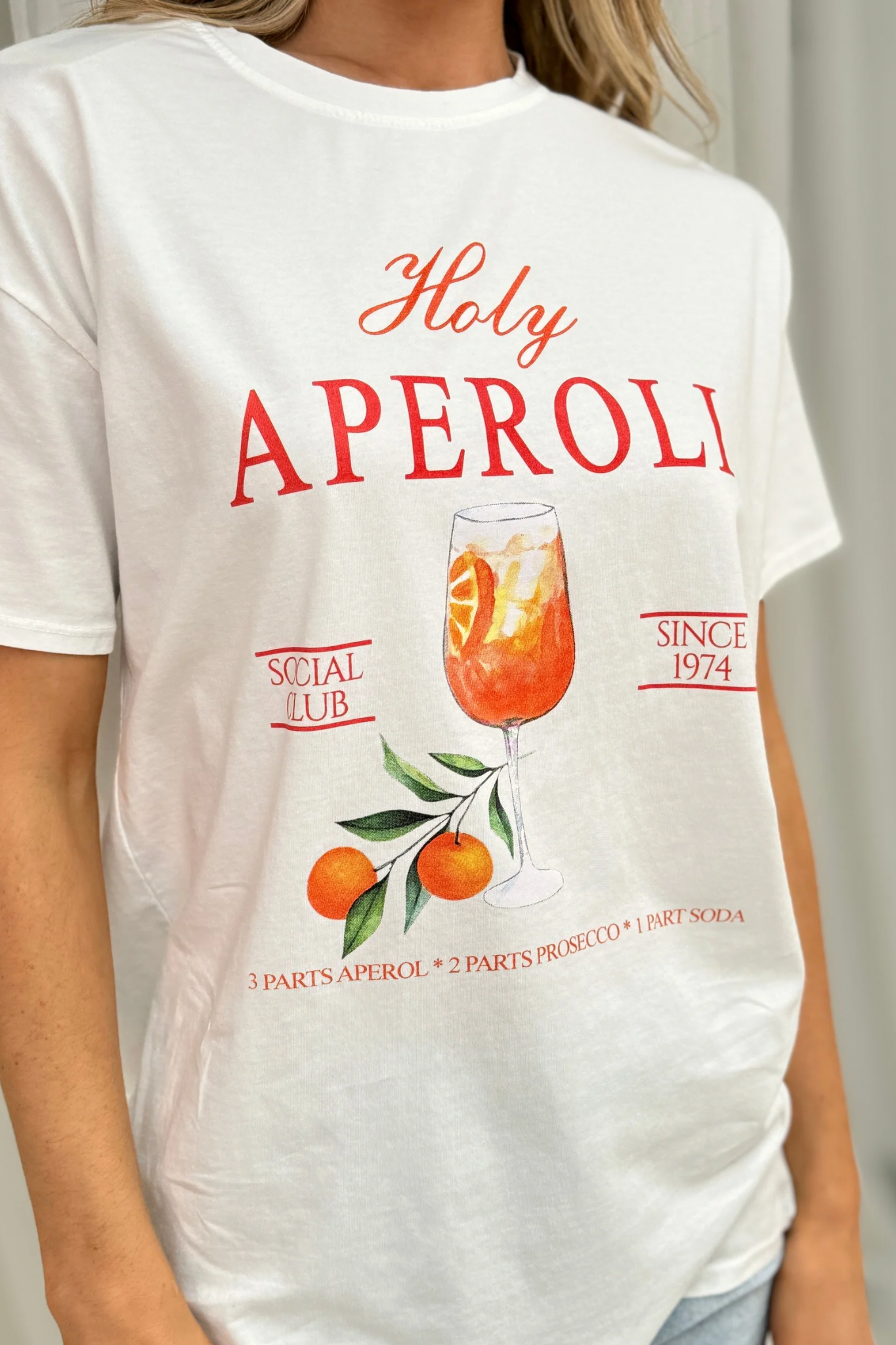 Melanie Holy Aperoli T-Shirt In White