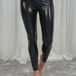 Freya Wet Look Leggings In Black
